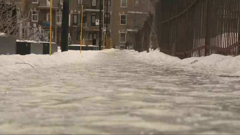 Montreal Crews Tackle Potholes, Icy Sidewalks After Freezing Rain