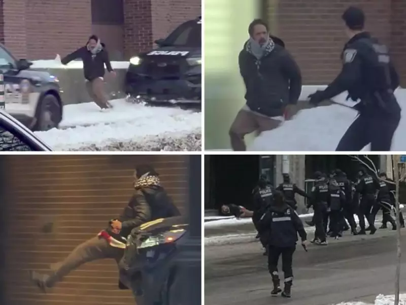 Montreal Police Chase Ends with Arrest of Knife-Wielding Man, 34