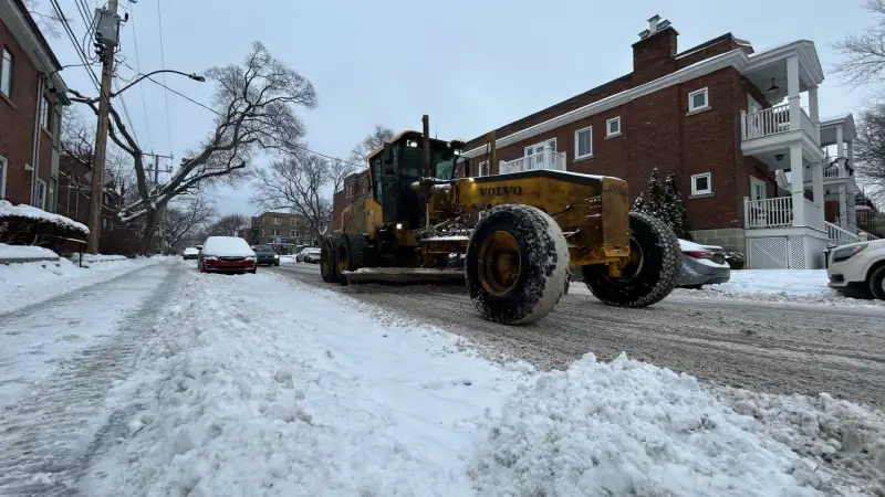 Montreal Snow Removal Operation Set to Commence Tuesday Evening