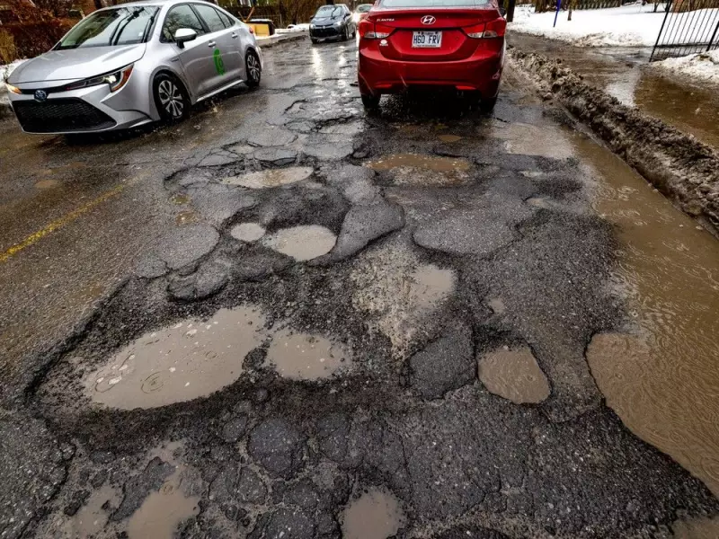 Montreal's 'Moonscape' Road: Hampstead's Ellerdale Plagued by Crater-Sized Potholes