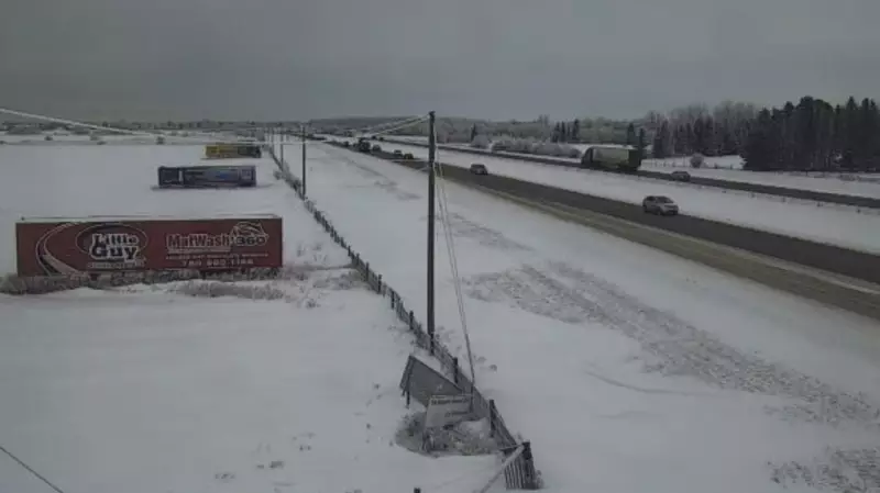Multi-Vehicle Collisions South of Edmonton at Leduc Slow Highway 2 Traffic