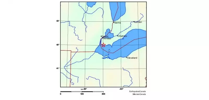 New Year's Day Earthquake Rattles Amherstburg, Ontario on January 1, 2026