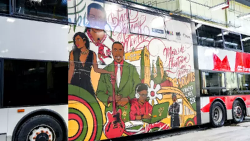 OC Transpo Unveils Black History Month Bus Mural by Ottawa Artist Jimmy Baptiste