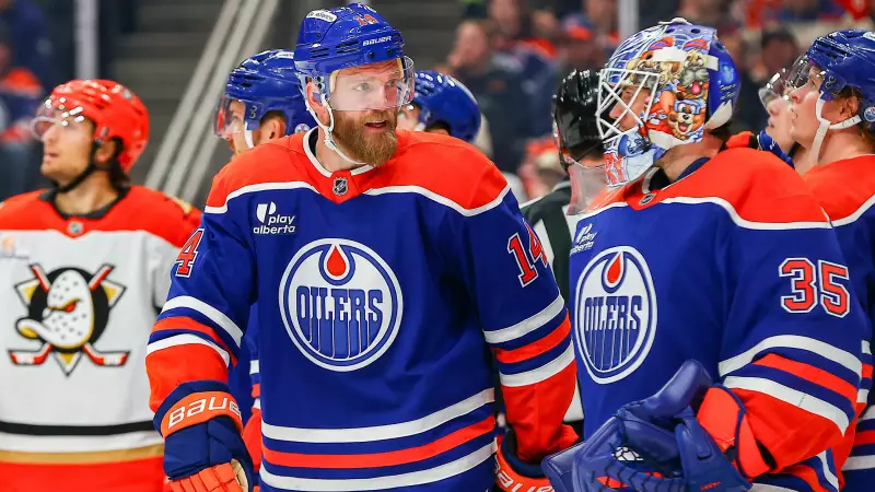 Oilers' Ekholm Doubtful for Sharks Game After Hat-Trick Performance