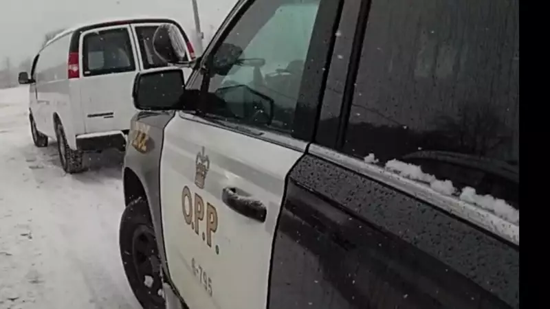 OPP Arrest Driver After Stolen Van Incident in Grey Highlands