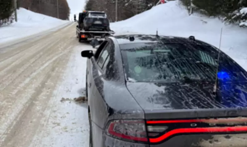 OPP Clock Barrie Driver at 112 km/h in 60 Zone During Slick Winter Conditions