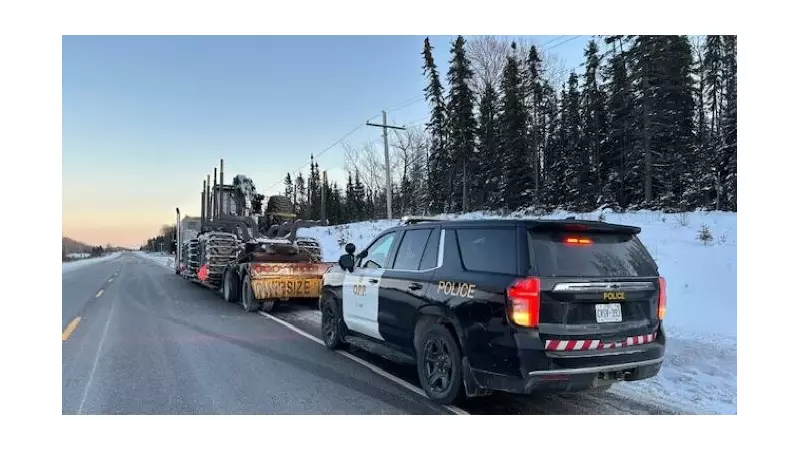 OPP Lays Charges After Commercial Truck Wheel Detaches on Highway 17 Near Upsala
