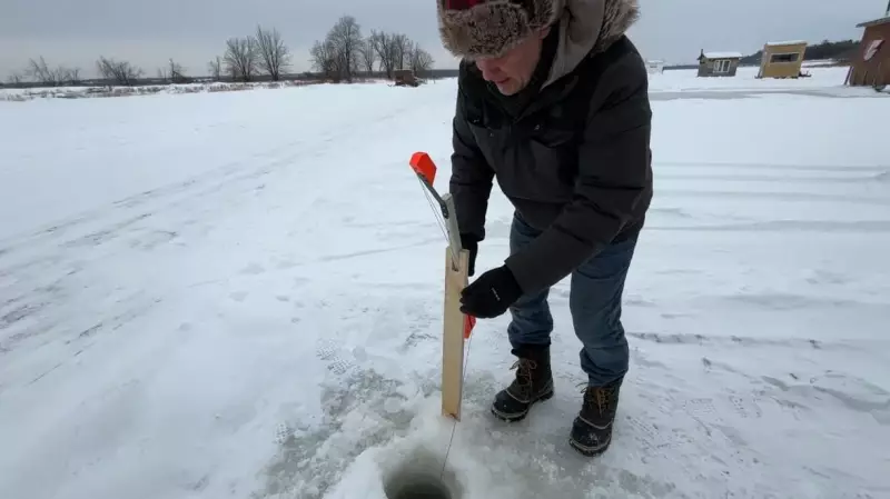 Ottawa Anglers Brave Frigid Temperatures for Ice Fishing Tradition at Petrie Island