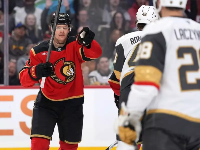 Ottawa Senators Dominate Vegas Golden Knights 7-1: Halliday Shines, Cozens Nets Two