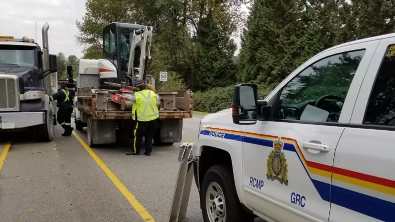 Over 1,600 Commercial Trucks Removed from Lower Mainland Roads in 2025 for Safety