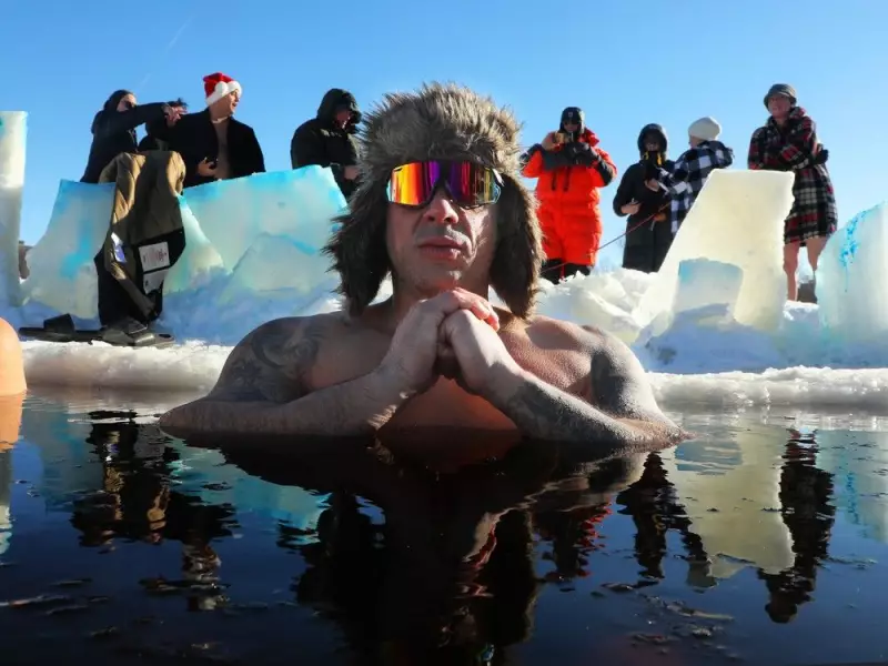 Over 250 Brave Frigid Ottawa River for New Year's Day Plunge