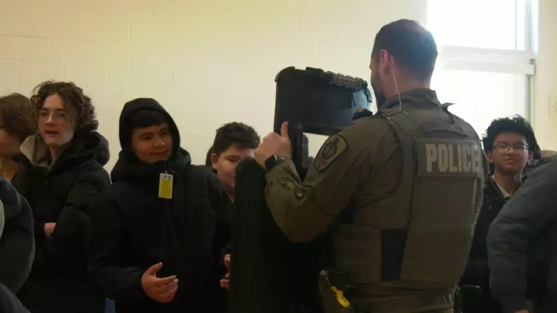 Regina Police Academy Showcase Inspires Grade 8 Students at Scott Collegiate
