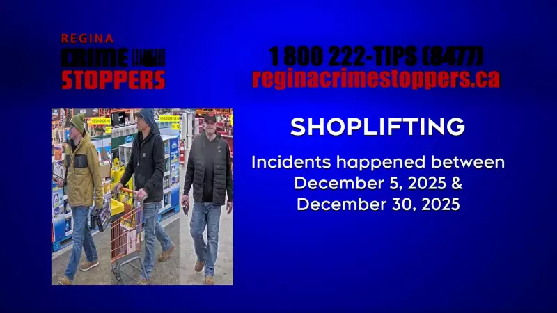 Regina Police Seek Public's Help to Identify Suspect in Retail Theft