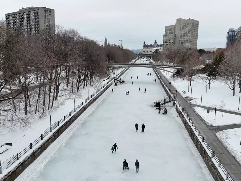 Rideau Canal Skateway Faces Warm Weather Threat: Rain and Above-Zero Temperatures Forecast