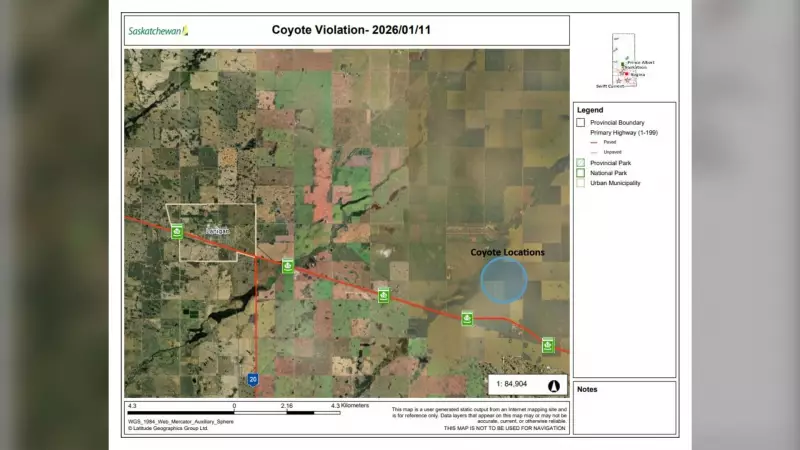 Saskatchewan Conservation Officers Search for Snowmobilers After Coyote Incident Near Lanigan