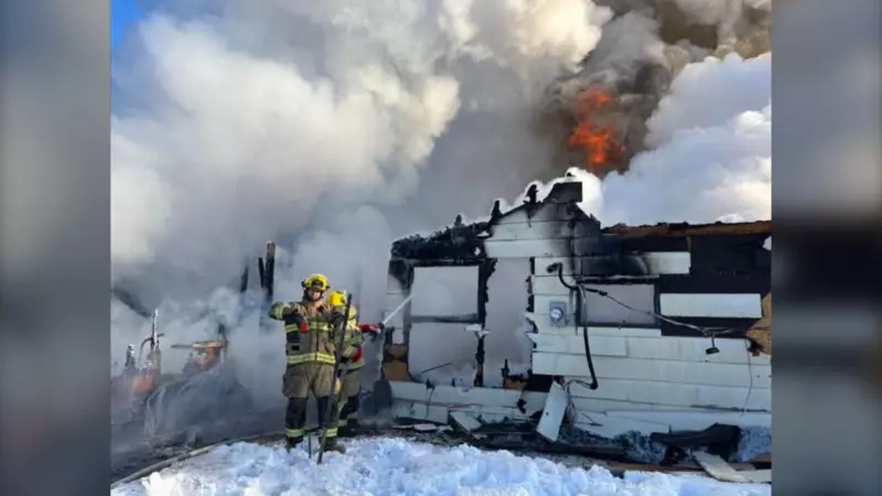 Saskatchewan Firefighters Battle Intense House and Trailer Blaze in Star City Amid Frigid Conditions