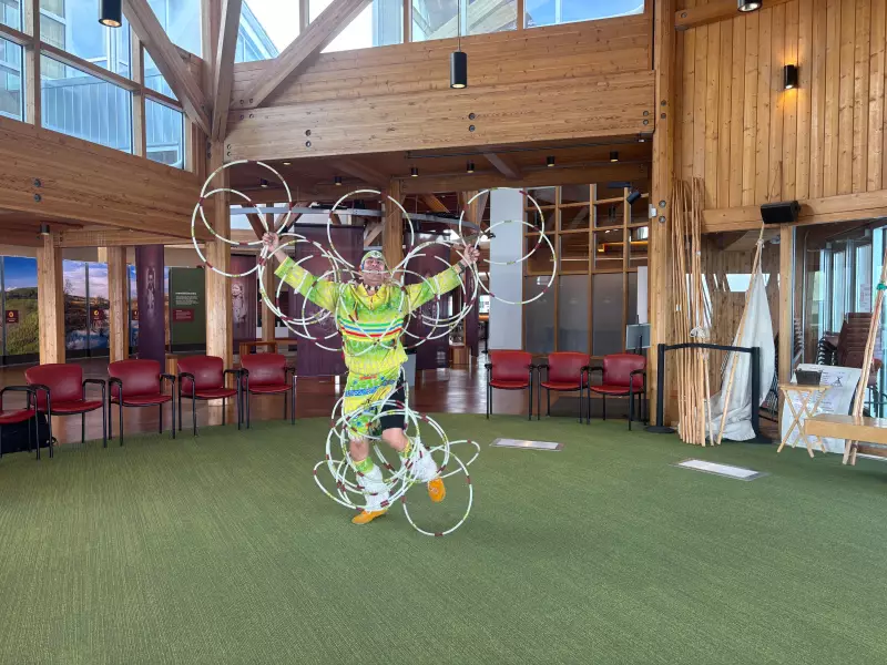 Saskatchewan Hoop Dancer Shares Culture at Wanuskewin Heritage Park