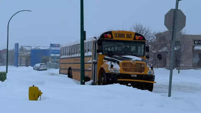 Saskatoon Schools Halt Buses as Extreme Cold and Snow Grip Region