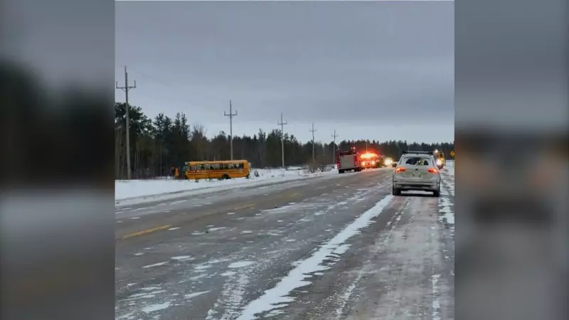 School Bus Rollover Near Mafeking Sends Students and Driver to Hospital
