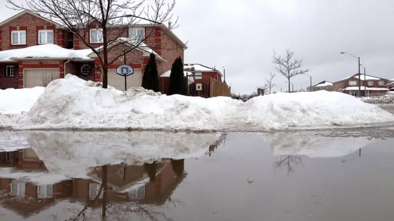 Simcoe County Temperatures Spike as Rain Replaces Snow in January Thaw