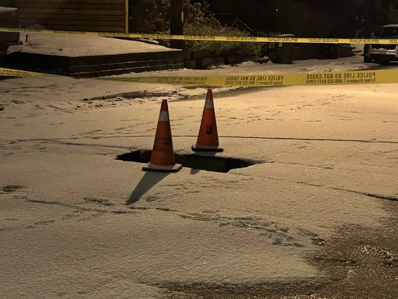 Sinkhole Closes Windermere Avenue in Toronto's Swansea, Repairs Underway