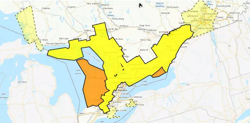 Snow Squall Warning Ends for Toronto, Lingers in GTA on Bone-Chilling Monday
