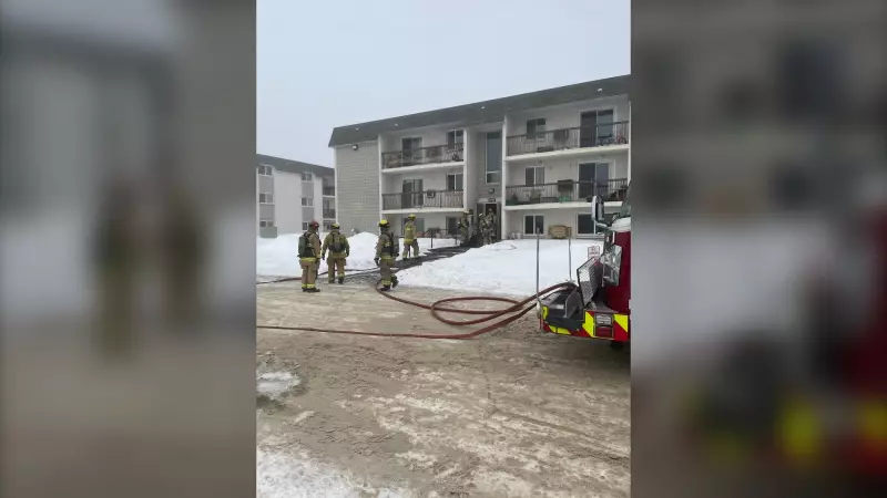 South Regina Apartment Fire Under Investigation on Pasqua Street