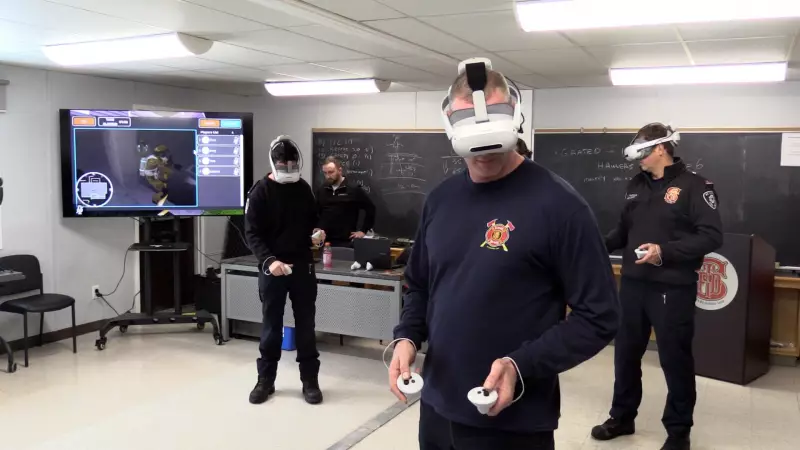 St. Thomas Firefighters Use VR Simulator for Safer, Less Taxing Training