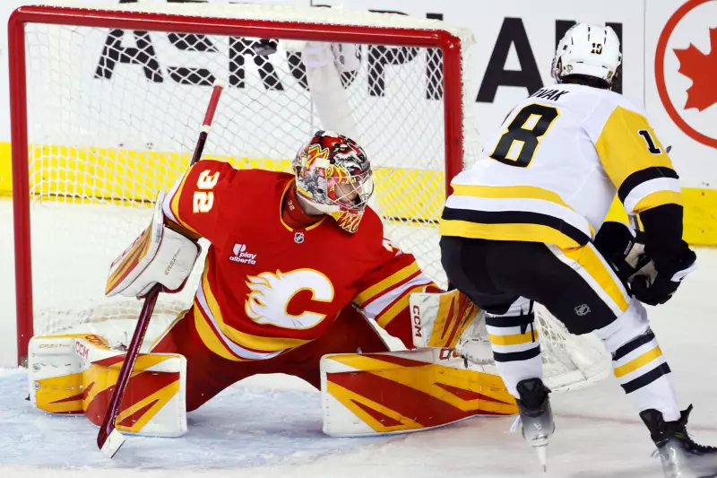 Stuart Skinner's 18-Save Performance Powers Penguins to 4-1 Victory Over Flames in Calgary