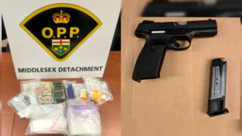 Thames Centre Drug Bust: Loaded Firearm, Cash, and Narcotics Seized in OPP Raid