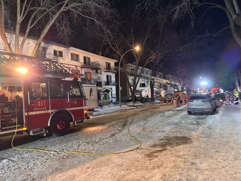 Third-Alarm Fire Ignited by Cigarette Displaces Montreal-North Apartment Tenants