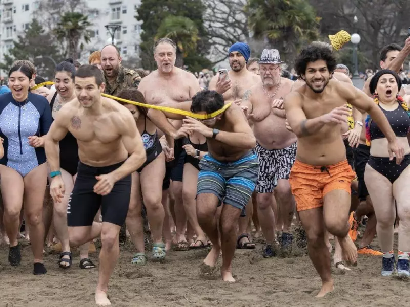 Thousands Brave Icy Waters for Vancouver's 106th Polar Bear Swim