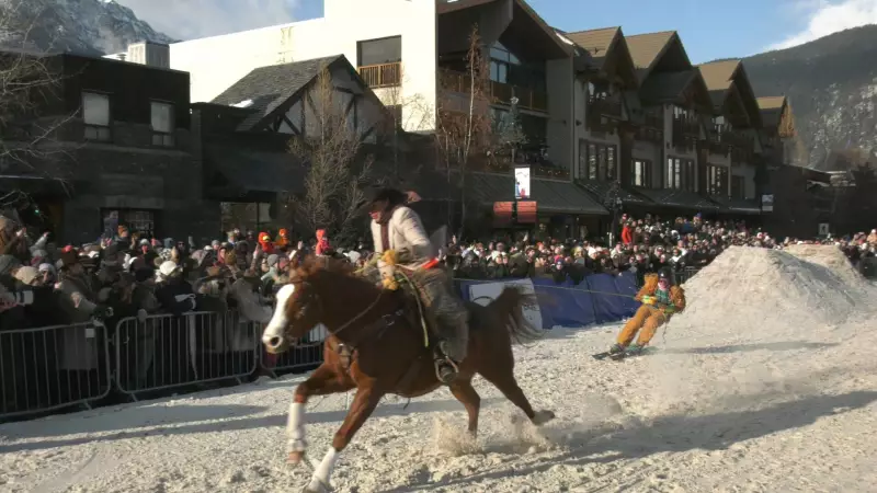 Thousands Embrace Skijoring at Banff SnowDays Festival Kickoff