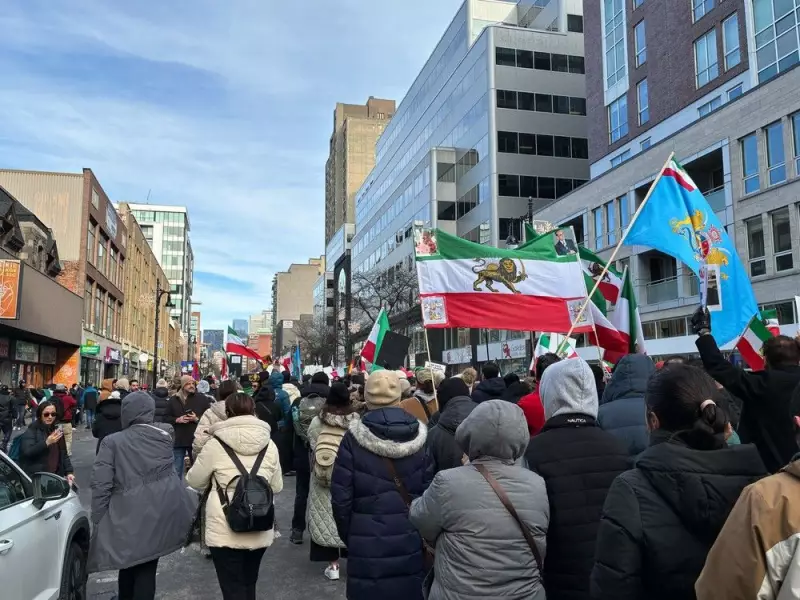 Thousands March in Montreal in Solidarity with Iran Protesters