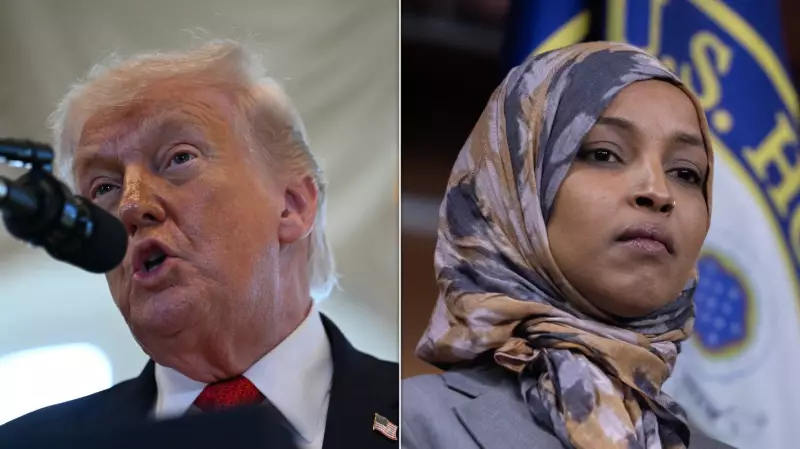 Trump Demands Jail or Deportation for Rep. Ilhan Omar in Late-Night Rant