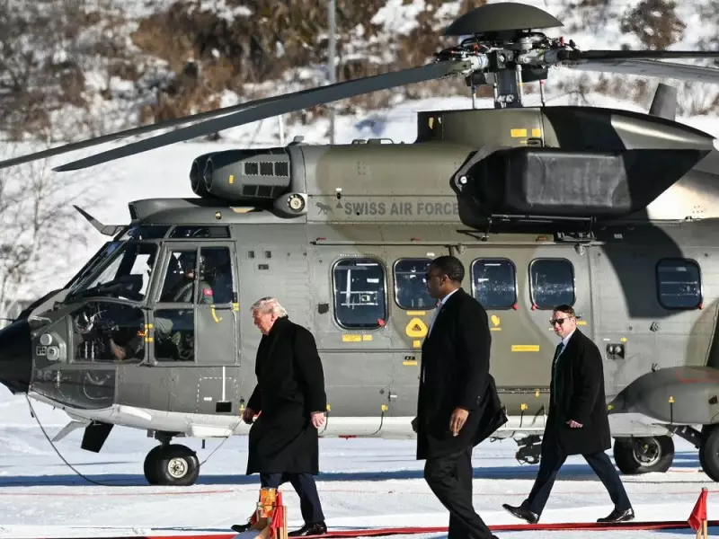 Trump's Air Force One Returns to Base After Electrical Issue During Davos Departure