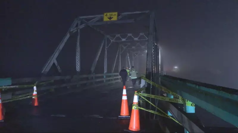Vancouver's Alex Fraser Bridge Remains Closed After Marine Incident in Delta