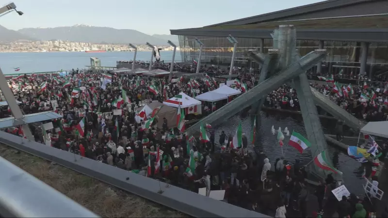 Vancouver's Iranian Community Stages Major Protest Demanding End to Islamic Republic