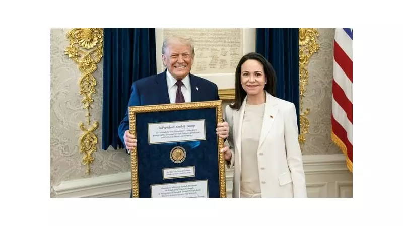 Venezuelan Opposition Leader Presents Nobel Peace Prize to Trump at White House