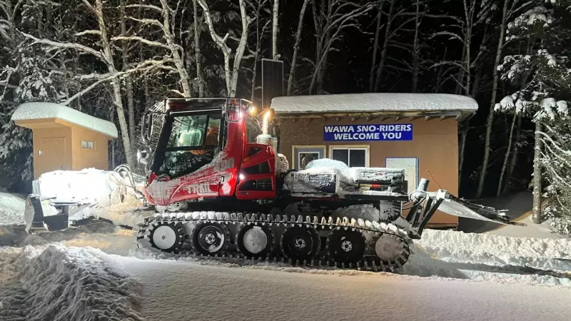 Wawa Snowmobile Trails Struggle with Fallen Trees After Heavy Snowfall