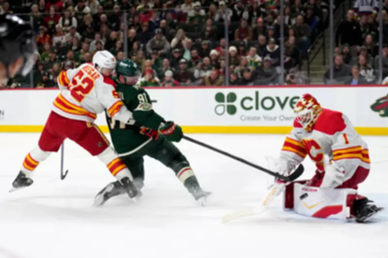 Wild Dominate Flames 4-1 Behind Gustavsson's 29 Saves in NHL Showdown