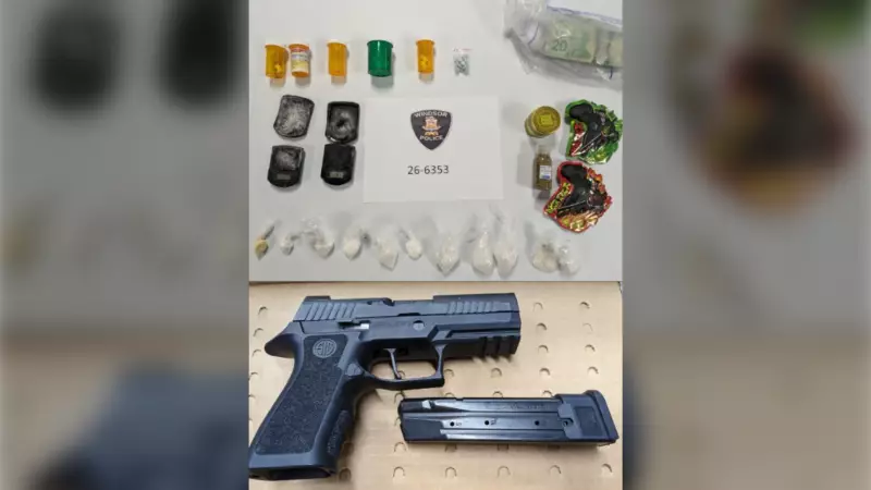 Windsor Police Seize Firearm and $10,000 in Drugs During Traffic Stop