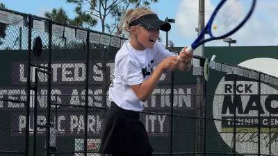 9-Year-Old Ukrainian Refugee in U.S. Tipped as Future Tennis Superstar