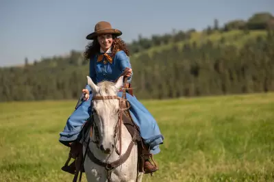 Amber Marshall of Heartland Stars as Annie Oakley in Murdoch Mysteries Calgary Stampede Episode