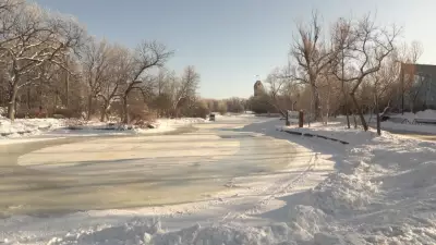 Assiniboine Park Duck Pond Opens for Skating in Winnipeg
