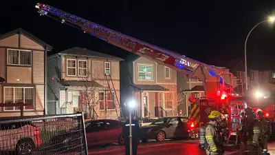 Calgary Firefighters Battle House Blaze in Cornerstone, No Injuries Reported