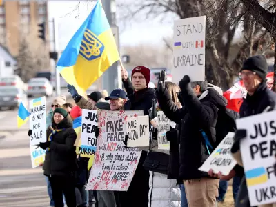 Calgary's Ukrainian Community Holds First 2026 Rally, Demands End to War