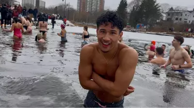 Canadians Brave Icy Waters in Polar Bear Swims to Ring in 2026