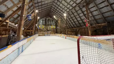 Eastern Ontario Man Builds Ice Rink in Second-Story Barn Loft