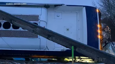 Fredericton Transit bus that flipped was part of new fleet, city confirms